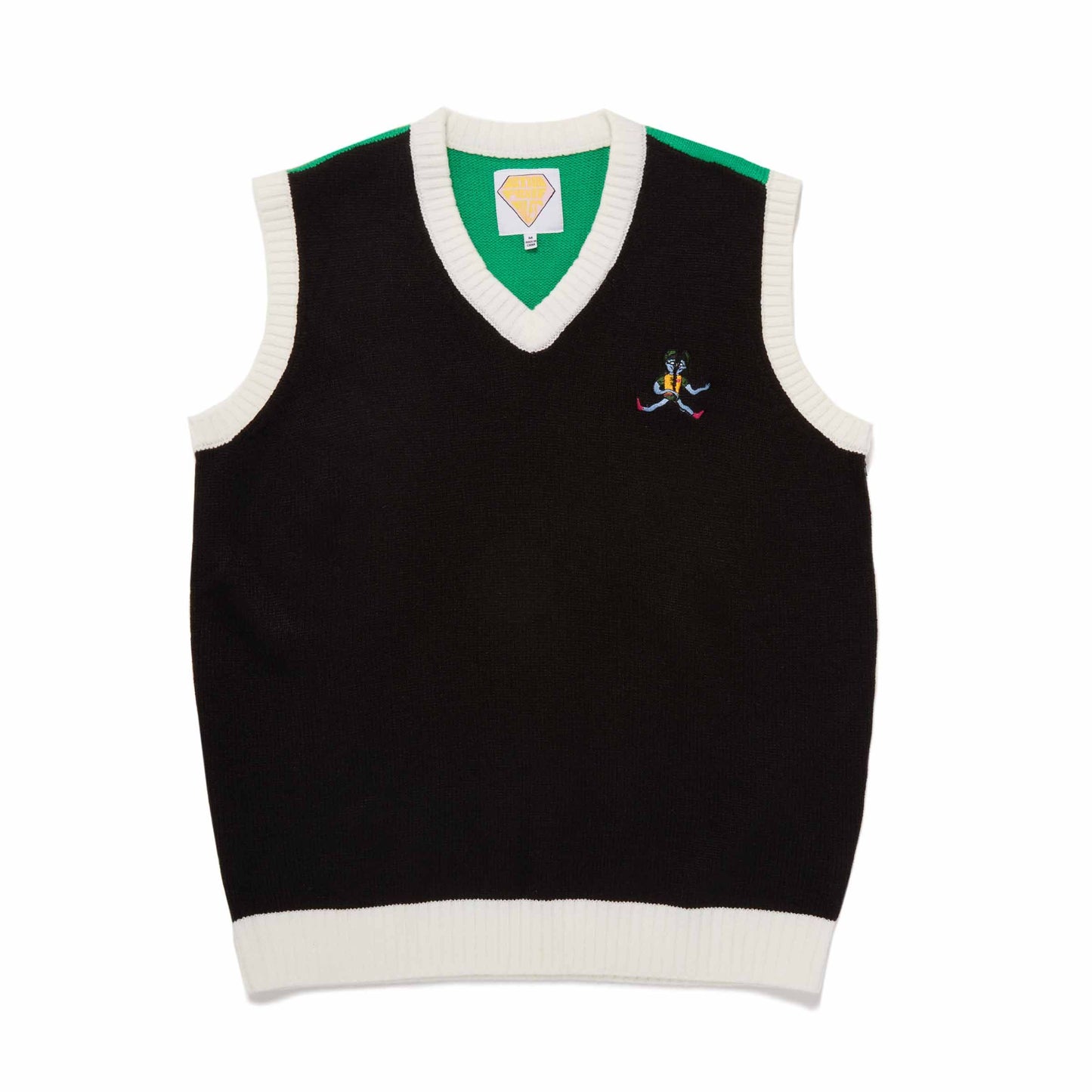 AFM Knit Vest - Black / Green